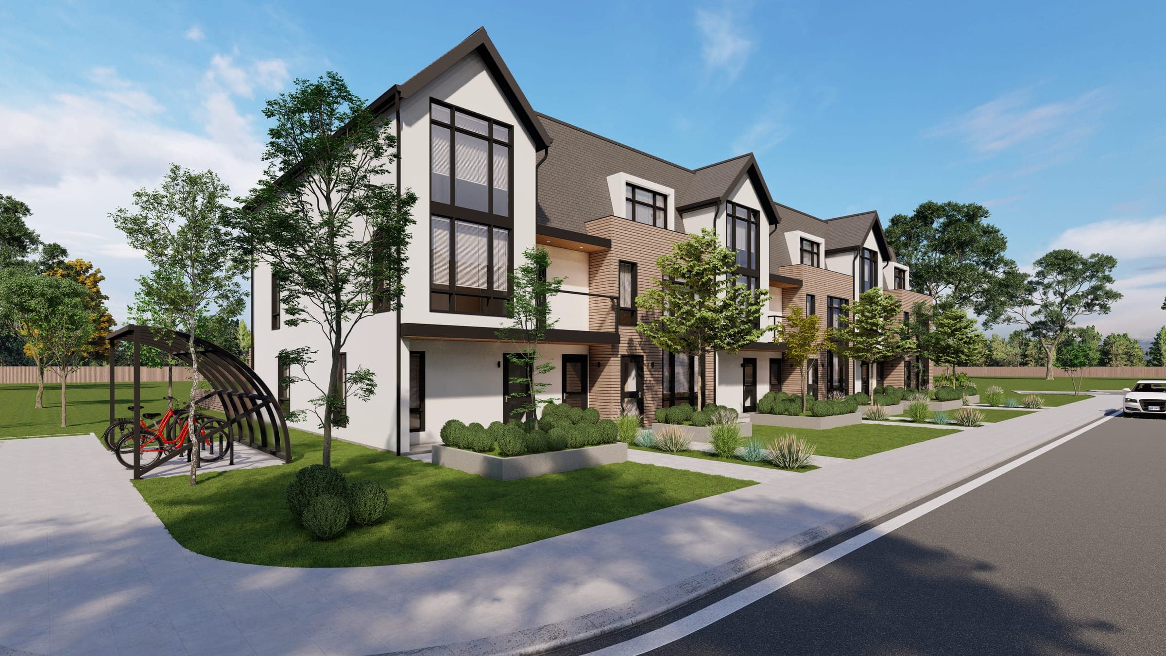 Kemptville Commons townhomes from the street