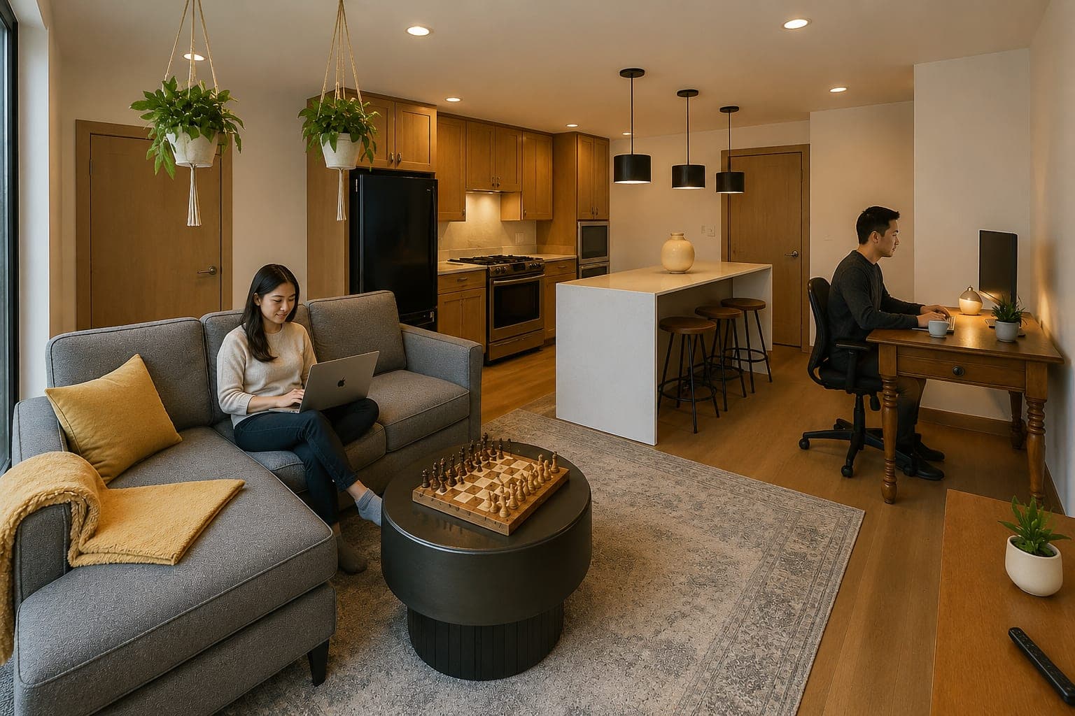 A bright, comfortable living space at Kemptville Commons